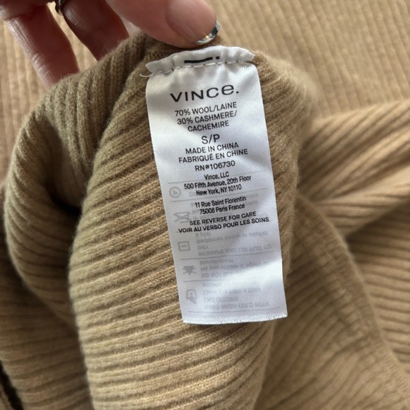 Vince Tan Wool & Cashmere Dress - Picture 5 of 5